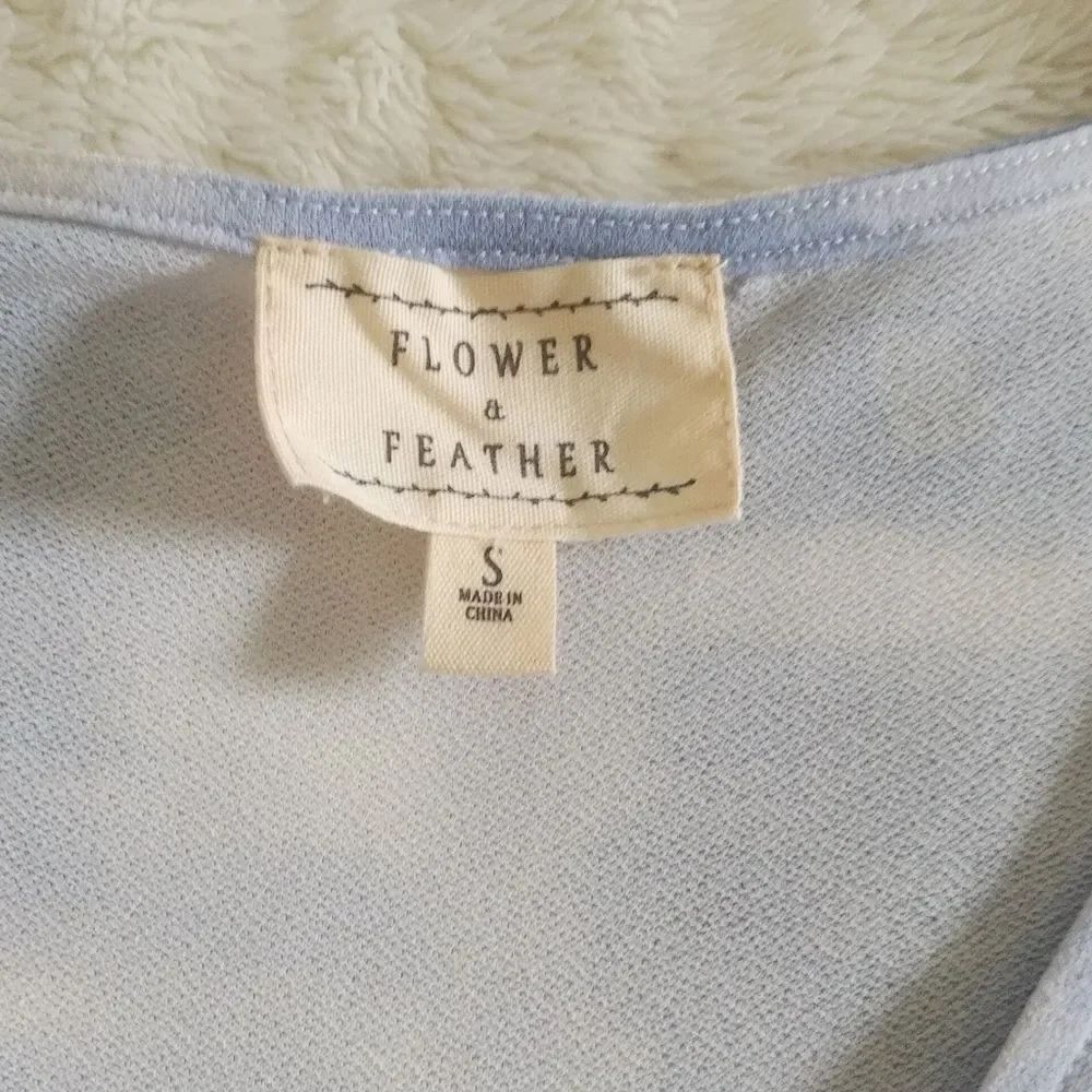 Flower🌻 & Feather🕊️ Tie Dye☮️ Blouse - NWT - Picture 7 of 13